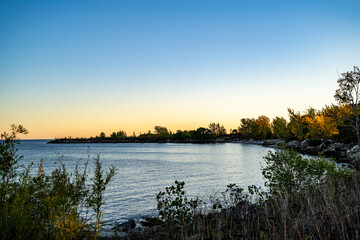 View of Tommy Thompson Park in Toronto.