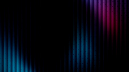 dark abstract futuristic blue teal and purple background with split vertical glowing stripes