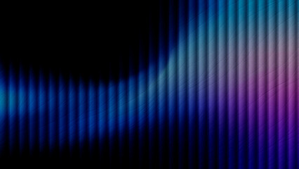 dark abstract futuristic cool blue gradient glowing vertical stripes with black void