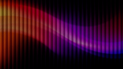 dark abstract futuristic rainbow diagonal wave of glowing vertical stripes