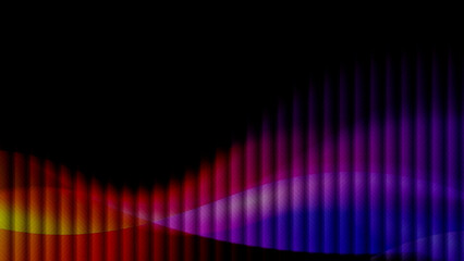 dark abstract futuristic rainbow multicolor low wave made of glowing stripes