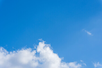 秋の空　穏やかな青空と雲1441