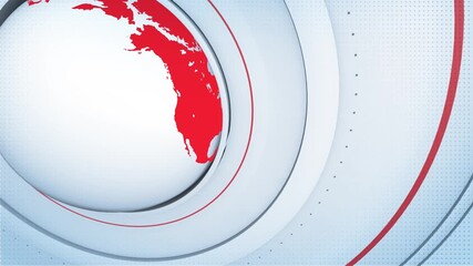 Dynamic global news intro with spinning world globe and modern animated design for broadcast, online media, and corporate presentations - Powered by Adobe