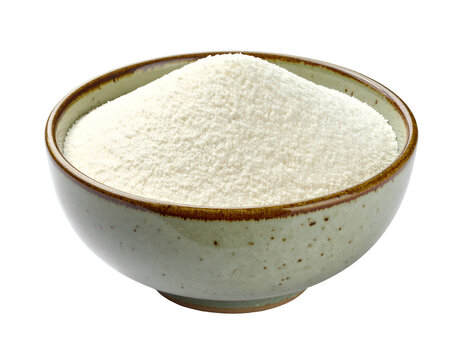 Semolina Suji in bowl isolated on transparent png