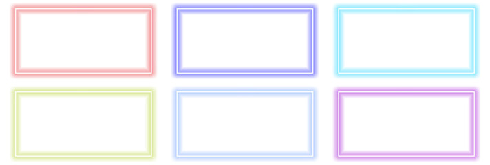 Set of pastel colored rectangle frame vector templates simple flat design elements for infographics and presentation layouts isolated on white background