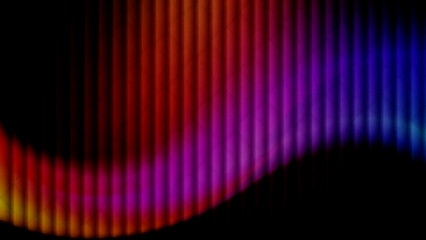 dark abstract futuristic rainbow red purple and blue glowing stripes with curved separation