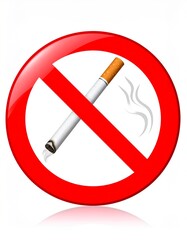 No Smoking Sign - Health and Safety Symbol.