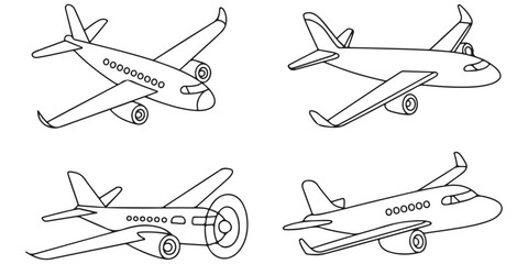 airplane silhouettes