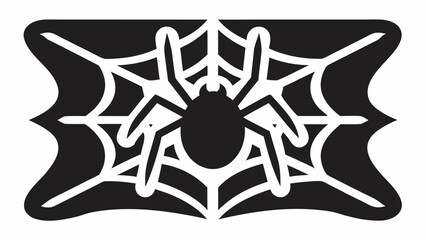 Spooky spider web design, perfect for Halloween promotions, scary event graphics, or creepy themed projects, ready for your design needs now