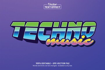 Retro vintage text effect, Editable text effect