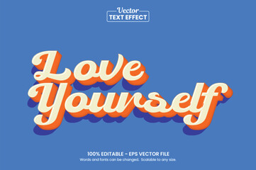 Retro vintage text effect, Editable text effect