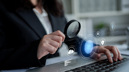 Biometric identity system using fingerprint and facial recognition to secure cloud access, protect...