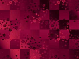 桜、格子、11ワインB