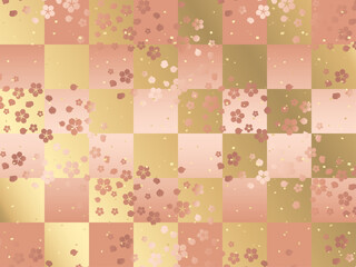 桜、格子、m8桃金