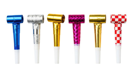 Party blowers collection transparent background cutout png