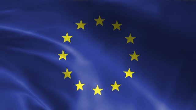 seamless union flag animation, national day or politics or sport event - 3D rendering - slow motion