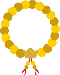 Fortune Ingot Accent Prayer Beads