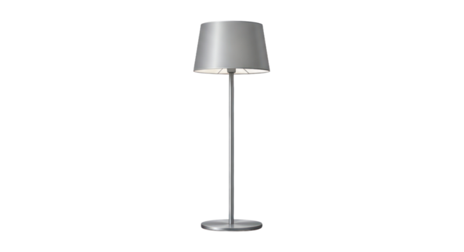 Modern floor lamp with elegant design isolated on transparent background