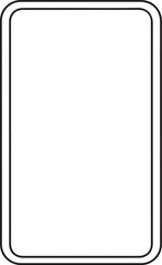 a blank rectangle with rounded corners is shown