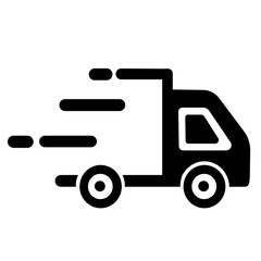 vector illustration of a delivery truck