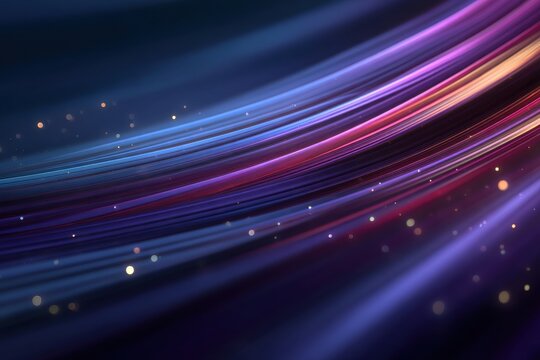 Abstract colorful light trails and bokeh particles create a dynamic digital background for visuals