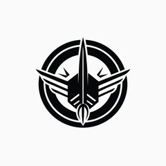  air force vector logo icon silhoutte template