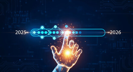 Futuristic business planning sales strategy timeline with analytics and christmasnew year elements showing digital progress and holiday campaign planning