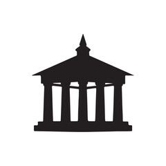 pavilion icon on white back ground