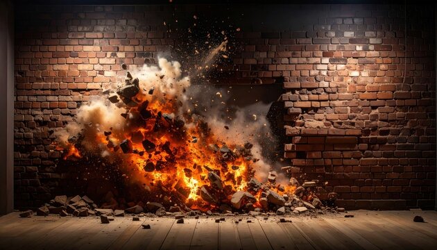 Wall Explosion Debris.