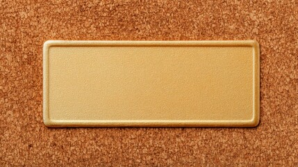 Fototapeta premium Bright yellow plastic caution sign placed neatly on warm brown carpet floor indoors.