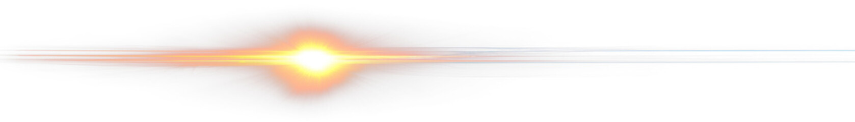 Dynamic horizontal lens flare
