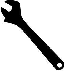 silhouette of wrench vector