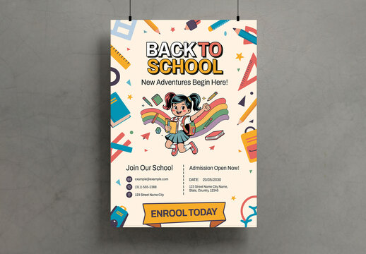 Back To School Flyer Template Design