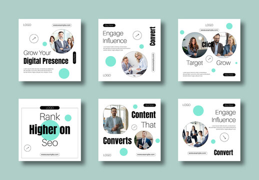 Digital Marketing Social Media Template for Business Promotion