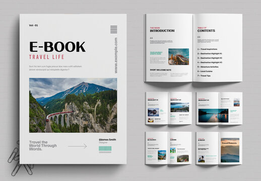 Travel eBook Design Template