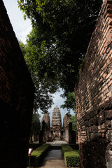 ancien temple &agrave; Sukhothai en Tha&iuml;lande
