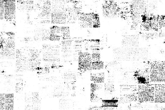 Vintage Grunge Newspaper Texture Background