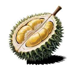 jackfruit  isolated on white