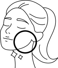 피부 미백 흑백