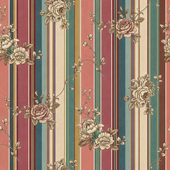 Watercolor floral pattern of hand-painted wildflowers and sprawling leaves tied with a sheer ribbon on a bright white silk background, created for wallpaper and fabric, illuminated with diffused	