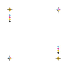 colorful butterfly frame illustration