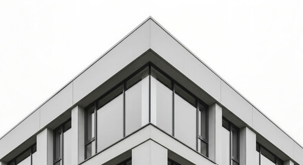 Architecture building corner facade geometry modern structure lines