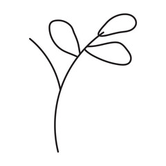 Floral spring vektor for your project. vector clover pattern, flower drawing