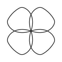 Floral spring vektor for your project. vector clover pattern, flower drawing