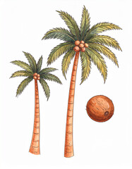 coconut palm tree