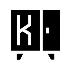 Kitchen furniture icon in vector style