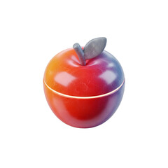 Apple isolated on transparent background, a healthy and delicious fruit with vibrant colors