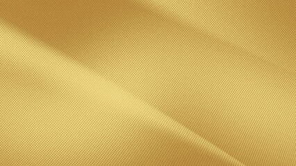 gold silk fabric with fine dots or mesh pattern, wave effect and light gradation. background for designs convey premium, high value, or a classic and elegant touch.
