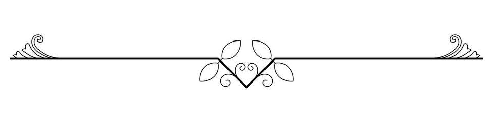 Minimalist lines, vintage dividing lines, decorative lines