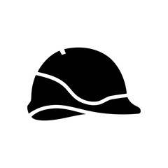 Safety Helmet Icon – Construction and Industrial Protective Headgear Symbol